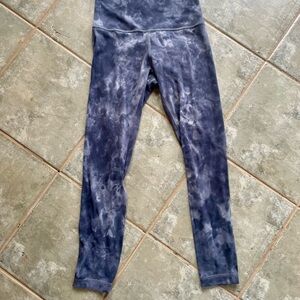 lululemon athletica Blue Tie-Dye Leggings